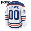 Børn NHL Edmonton Oilers Trøje Tilpasset 2024-25 Fanatics Premium Hvid Udebane